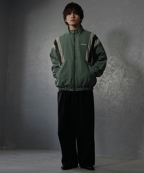 セール】【MinoriTY select】ピーチスキン刺繍トラックジャケット