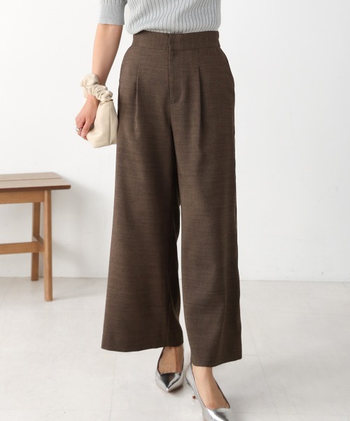 Bou Jeloud(ブージュルード)の「リネンライクパイピングパンツ(その他パンツ・レディース・ダークブラウン/ベージュ・38)」の11枚目の写真