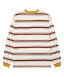 HUF ボーダー　ロンT HUF（ハフ）の「HALF COURT STRIPE LS CREW / HUF ストライプ