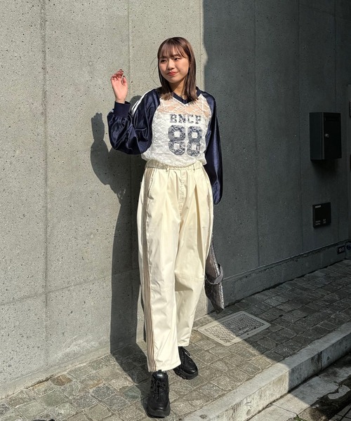 CIAOPANIC（チャオパニック）の「【ユニセックス】エクストラボリュームトラックパンツ（その他パンツ・メンズ・ホワイト/ブラック/グレー/グリーン/カーキ/ブルー・MEDIUM/LARGE/X-LARGE）」の17枚目の写真