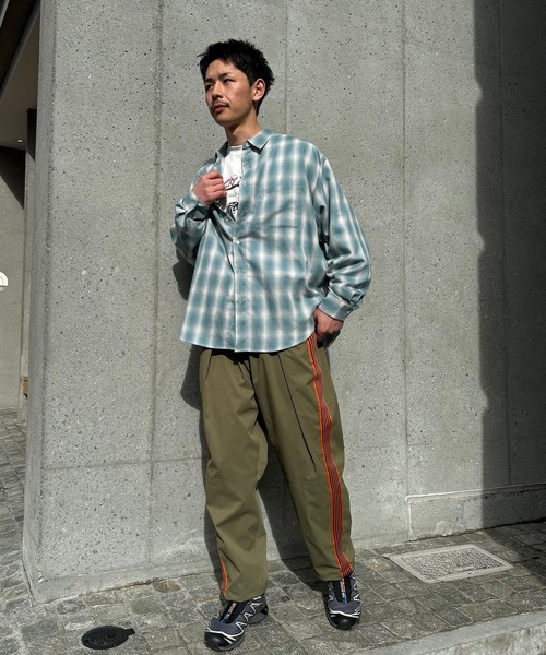 CIAOPANIC（チャオパニック）の「【ユニセックス】エクストラボリュームトラックパンツ（その他パンツ・メンズ・ホワイト/ブラック/グレー/グリーン/カーキ/ブルー・MEDIUM/LARGE/X-LARGE）」の10枚目の写真