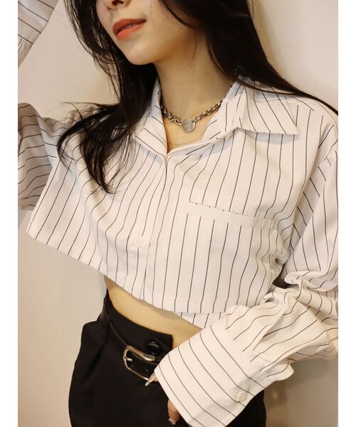 EVRIS（エヴリス）の「【ZOZO】ポケットショートシャツ（シャツ/ブラウス・レディース・ホワイト/ブルー/その他1・FREE）」の22枚目の写真