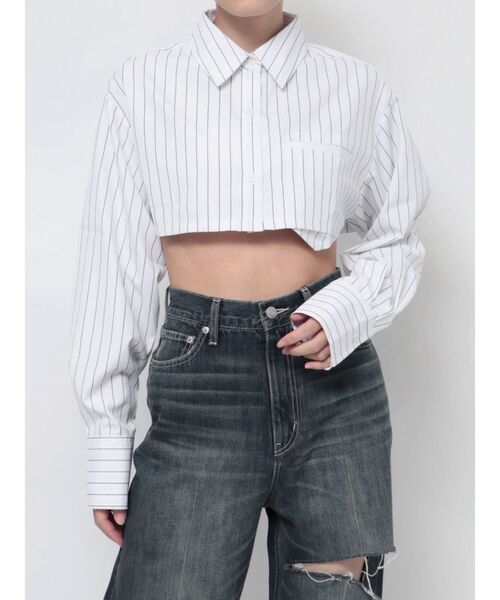 EVRIS（エヴリス）の「【ZOZO】ポケットショートシャツ（シャツ/ブラウス・レディース・ホワイト/ブルー/その他1・FREE）」の15枚目の写真