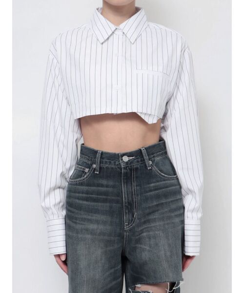 EVRIS（エヴリス）の「【ZOZO】ポケットショートシャツ（シャツ/ブラウス・レディース・ホワイト/ブルー/その他1・FREE）」の14枚目の写真