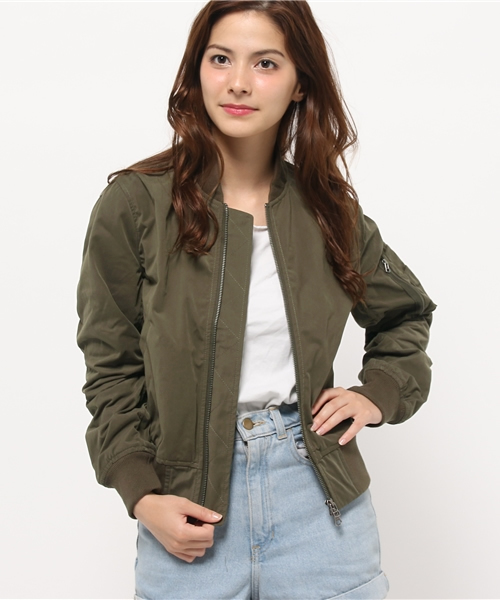 CIAOPANIC(チャオパニック)の「【Ciaopanic】 MA-1(ブルゾン・レディース・カーキ/ベージュ・FREE)」の1枚目の写真