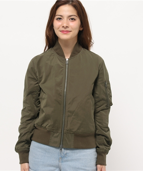 CIAOPANIC(チャオパニック)の「【Ciaopanic】 MA-1(ブルゾン・レディース・カーキ/ベージュ・FREE)」の3枚目の写真