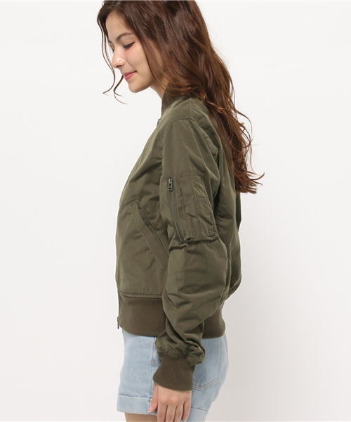 CIAOPANIC(チャオパニック)の「【Ciaopanic】 MA-1(ブルゾン・レディース・カーキ/ベージュ・FREE)」の4枚目の写真