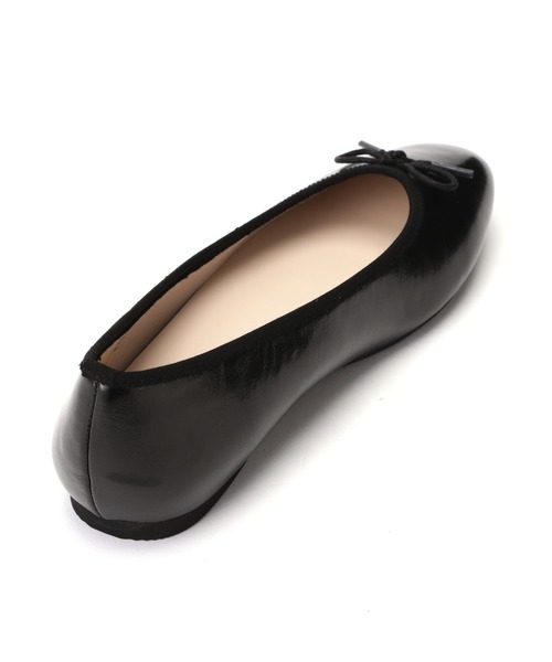 N.（N. Natural Beauty Basic）（エヌエヌナチュラルビューティーベーシック）の「バレエシューズ（パンプス・レディース・ブラック/シルバー・24.5/23.5）」の5枚目の写真