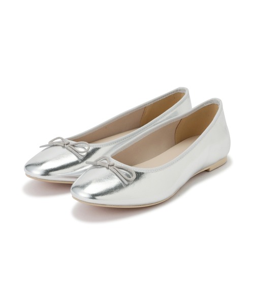 N.（N. Natural Beauty Basic）（エヌエヌナチュラルビューティーベーシック）の「バレエシューズ（パンプス・レディース・ブラック/シルバー・24.5/23.5）」の12枚目の写真