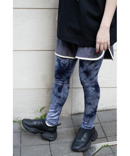 Healthknit(ヘルスニット)の「【 HealthKnit / ヘルスニット 】 接触冷感 タイダイ模様 総柄 レギンス SIP #3004(レギンス/スパッツ・メンズ・グリーン/ブラウン/レッド/ブラック/ネイビー・M/L)」の11枚目の写真