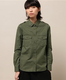 ELFORBR | コットンツイルミリタリーシャツ(シャツ/ブラウス)
