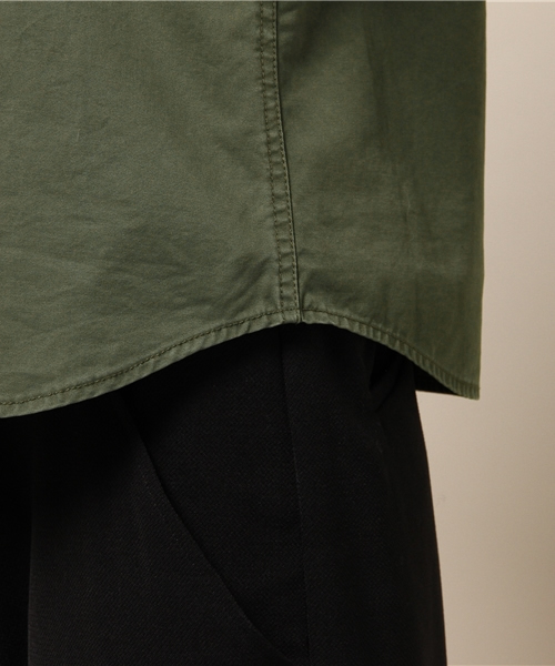 ELFORBR（エルフォーブル）の「コットンツイルミリタリーシャツ（シャツ/ブラウス・レディース・カーキ・38）」の2枚目の写真