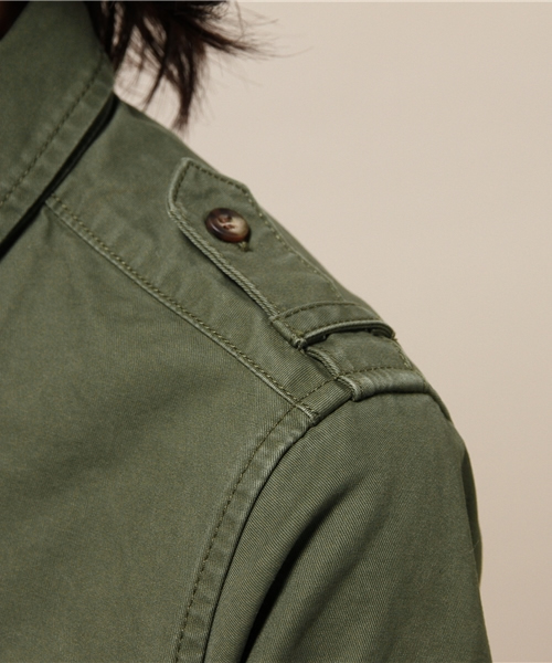 ELFORBR（エルフォーブル）の「コットンツイルミリタリーシャツ（シャツ/ブラウス・レディース・カーキ・38）」の3枚目の写真