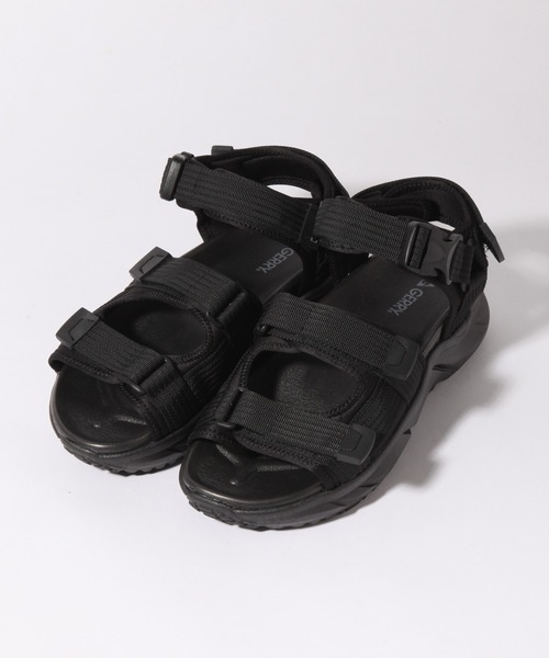 GERRY（ジェリー）の「【GERRY/ジェリー】3ホールド ナイロンベルト  ハイソールサンダル　MEN（サンダル・メンズ・ブラック・M/L/LL）」の4枚目の写真