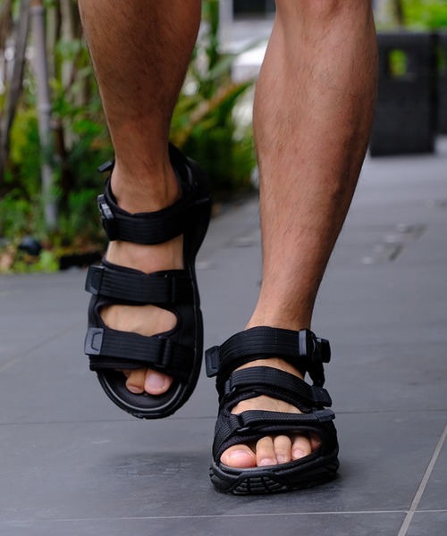 GERRY（ジェリー）の「【GERRY/ジェリー】3ホールド ナイロンベルト  ハイソールサンダル　MEN（サンダル・メンズ・ブラック・M/L/LL）」の13枚目の写真