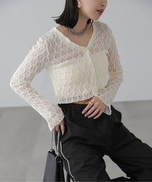 FREE'S MART | ◆シアーチュールカーディガン(カーディガン/ボレロ)