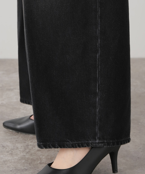 HAIKURE ハイクル BETHANY MID BLACK asian fit Bethany Jeans