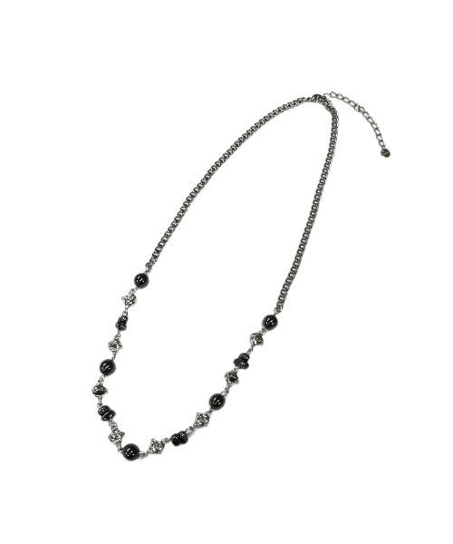 XU(エックスユー)の「【Never mind the XU】stone chain layered necklace / 【ネバーマインド ザ エックスユー】ストーンチェーンレイヤードネックレスシルバーネックレス(ネックレス・メンズ・シルバー・ONE SIZE)」の7枚目の写真