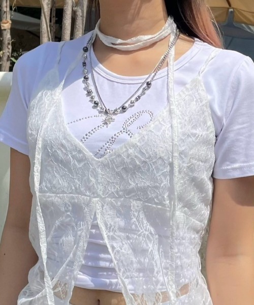 XU(エックスユー)の「【Never mind the XU】stone chain layered necklace / 【ネバーマインド ザ エックスユー】ストーンチェーンレイヤードネックレスシルバーネックレス(ネックレス・メンズ・シルバー・ONE SIZE)」の9枚目の写真