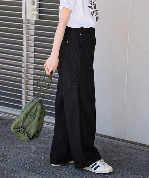 B.C STOCK(ベーセーストック)の「CLオックスペインターパンツ(その他パンツ・レディース・ブラック/キャメル/ホワイト・SMALL/MEDIUM)」の4枚目の写真