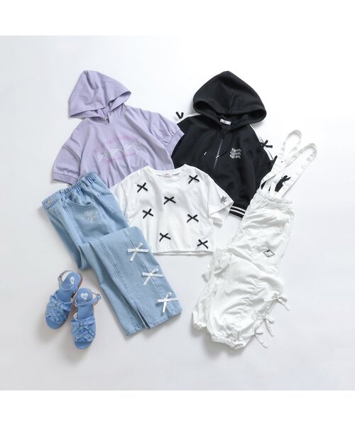 algy（アルジー）の「タンタケりぼんT（Tシャツ/カットソー・キッズ・ブラック/サックスブルー/オフホワイト・XX-SMALL/X-SMALL/MEDIUM/SMALL）」の19枚目の写真