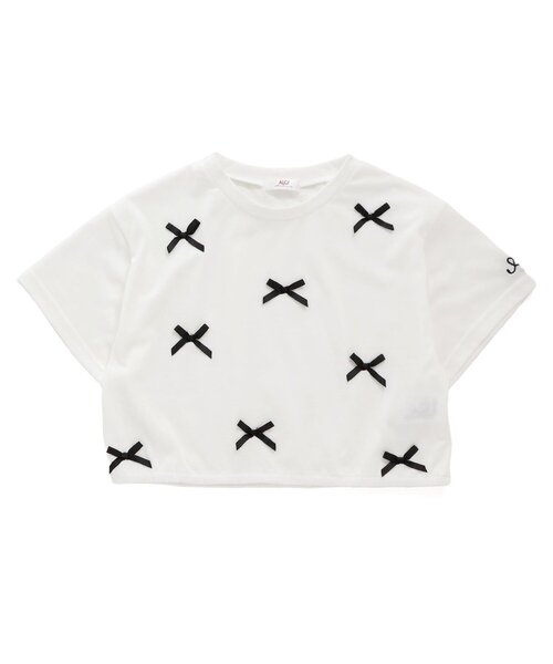 algy（アルジー）の「タンタケりぼんT（Tシャツ/カットソー・キッズ・ブラック/サックスブルー/オフホワイト・XX-SMALL/X-SMALL/MEDIUM/SMALL）」の16枚目の写真