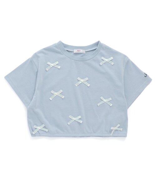 algy（アルジー）の「タンタケりぼんT（Tシャツ/カットソー・キッズ・ブラック/サックスブルー/オフホワイト・XX-SMALL/X-SMALL/MEDIUM/SMALL）」の14枚目の写真