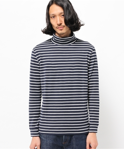 SHIPS（シップス）の「★★SC: SHIPS（シップス） "Smile Cotton" 天竺 タートルネック カットソー■（Tシャツ/カットソー・メンズ・ホワイト/グレー/ネイビー/ダークブルー・SMALL/LARGE/MEDIUM/X-LARGE）」の14枚目の写真