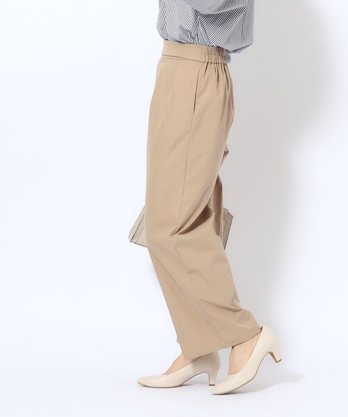 DRESKIP（ドレスキップ）の「◆【洗える/洗濯後シワになりにくい/UV】ドット釦タックワイドパンツ（その他パンツ・レディース・ベージュ/ブラック/カーキ/ブルー・02/03/04）」の10枚目の写真
