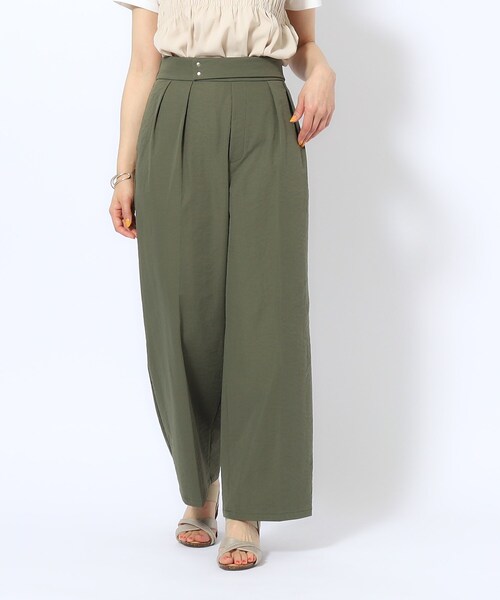 DRESKIP（ドレスキップ）の「◆【洗える/洗濯後シワになりにくい/UV】ドット釦タックワイドパンツ（その他パンツ・レディース・ベージュ/ブラック/カーキ/ブルー・02/03/04）」の18枚目の写真