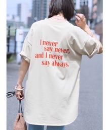 バッグロゴプリントBIGTシャツ