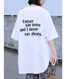 バッグロゴプリントBIGTシャツ
