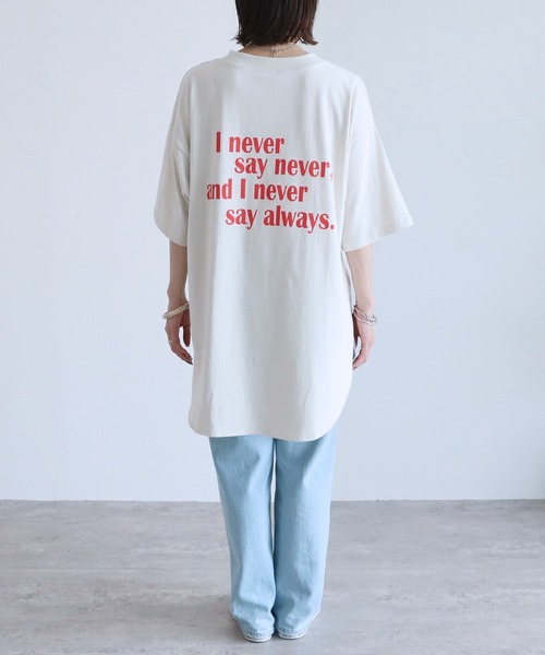 reca(レカ)の「バッグロゴプリントBIGTシャツ(Tシャツ/カットソー・レディース・ブラック/ホワイト/ナチュラル・FREE)」の16枚目の写真