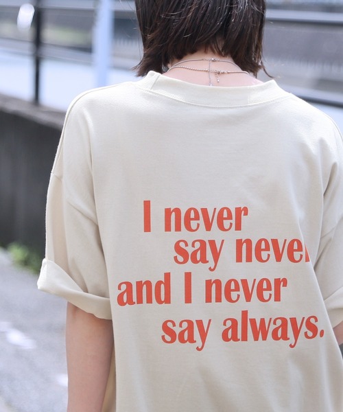 reca(レカ)の「バッグロゴプリントBIGTシャツ(Tシャツ/カットソー・レディース・ブラック/ホワイト/ナチュラル・FREE)」の10枚目の写真