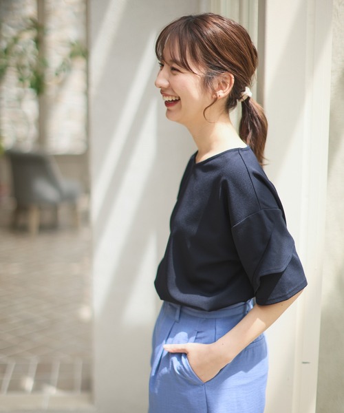 花柄バックシャン長袖Tシャツ 12-2105-078 2012000433847｜子供