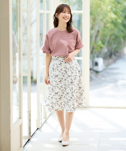 セール】袖フリルトップス（Tシャツ/カットソー）｜Honeys