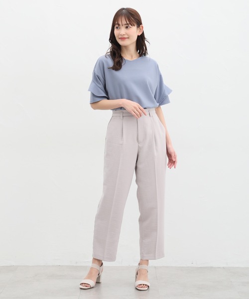 Honeys(ハニーズ)の「袖フリルトップス(Tシャツ/カットソー・レディース・アイボリー/ピンク系その他/イエロー系その他/ネイビー/ブルー系その他・S/M/L/LL/3L)」の18枚目の写真