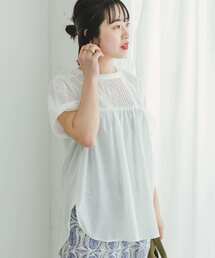 ITEMS URBANRESEARCH | ピンタックレースブラウス(シャツ/ブラウス)