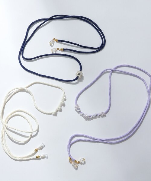 apres les cours（アプレレクール）の「ビーズ帯かざり_アプレのはんなり浴衣&甚平（和装小物・キッズ・アイボリー/ラベンダー/ネイビー・FREE）」の12枚目の写真