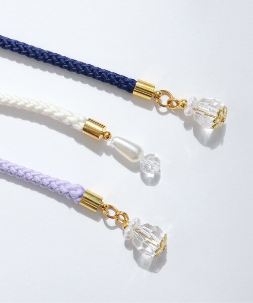 apres les cours（アプレレクール）の「ビーズ帯かざり_アプレのはんなり浴衣&甚平（和装小物・キッズ・アイボリー/ラベンダー/ネイビー・FREE）」の10枚目の写真