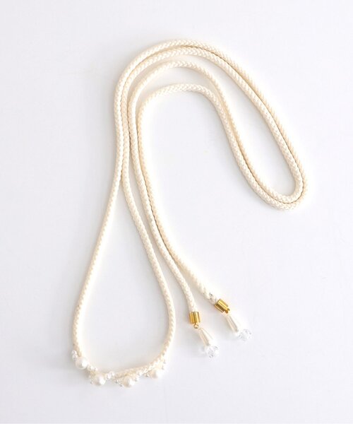 apres les cours（アプレレクール）の「ビーズ帯かざり_アプレのはんなり浴衣&甚平（和装小物・キッズ・アイボリー/ラベンダー/ネイビー・FREE）」の9枚目の写真