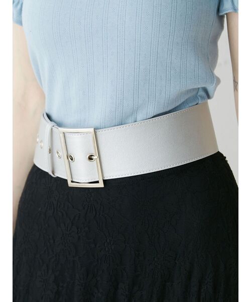 jouetie（ジュエティ）の「ワイドベルト（ベルト・レディース・ブラック/シルバー・FREE）」の10枚目の写真