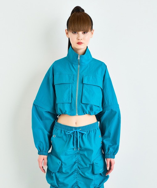 ANNA SUI NYC スポーツワッシャー 2way ショートブルゾン（ブルゾン