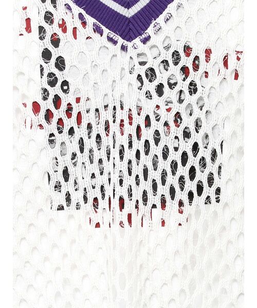 jouetie(ジュエティ)の「Vネックメッシュチュニックベスト(ベスト・レディース・アイボリー/ブラック/グリーン・MEDIUM)」の6枚目の写真