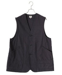 GOLD | 東洋エンタープライズ GOLD / ゴールド：COTTON/SILK NEP DUCK WORK VEST：24A-GL15476[MUS](ベスト)