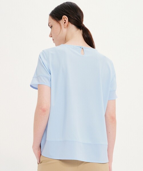 AIGLE（エーグル）の「吸水速乾 接触冷感 ショートスリーブTシャツ RP（Tシャツ/カットソー・レディース・ライトブルー/ホワイト/ネイビー・XS/S/M/L）」の6枚目の写真