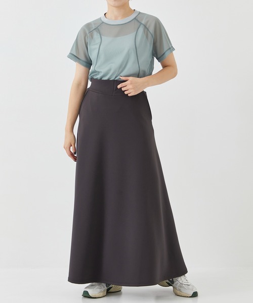 CITY TOKYO（シティトウキョウ）の「＜手洗い可能＞＜伸縮性・撥水機能＞トリコットシアーウェーブシースルーTシャツ（Tシャツ/カットソー・レディース・ブルー/ライトグレー/ミント・FREE）」の13枚目の写真