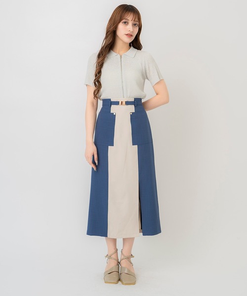 REDYAZEL（レディアゼル）の「ジップラメニット（ニット/セーター・レディース・グレー/ピンク/ホワイト・FREE）」の11枚目の写真