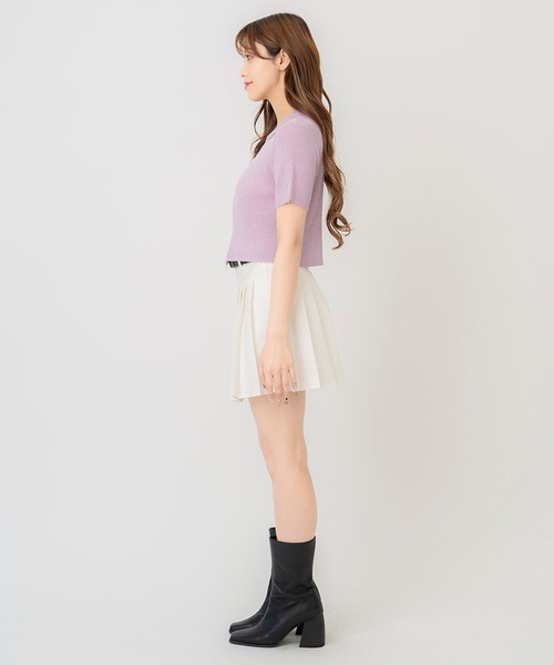 REDYAZEL（レディアゼル）の「ジップラメニット（ニット/セーター・レディース・グレー/ピンク/ホワイト・FREE）」の19枚目の写真