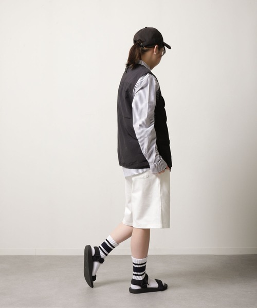 U.S. POLO ASSN.（ユーエスポロアッスン）の「【U.S.POLOASSN.】 ワンポイント刺繍 ヘビーウェイト スウェット ショートパンツ / ハーフパンツ（スウェットパンツ・メンズ・ブラック/ブラック系/ネイビー/オフホワイト/グレー・X-LARGE/LARGE/MEDIUM）」の19枚目の写真